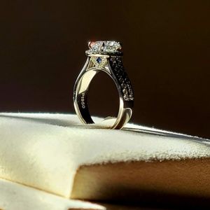 Platinum 1.52ct lab oval diamond ring